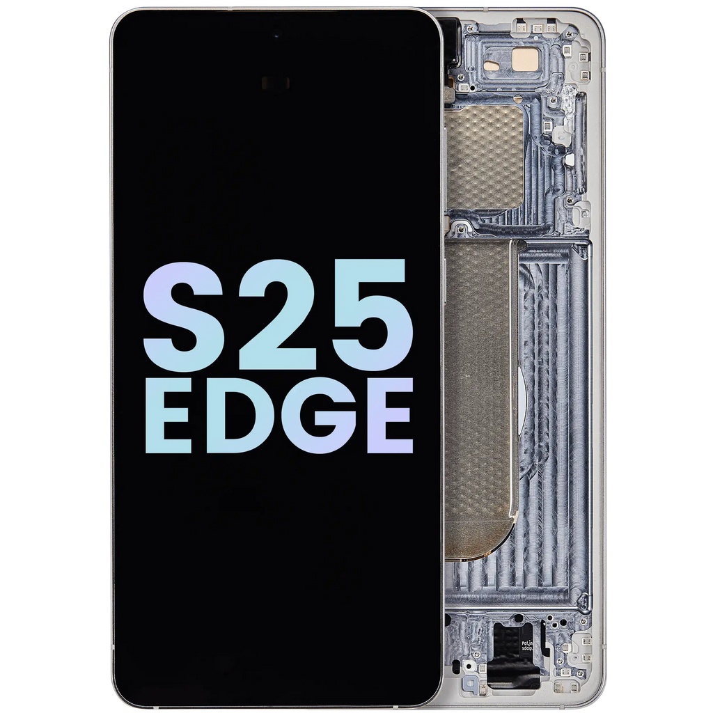 OLED-Display Rahmen Samsung S25 Edge Service Pack Titan-Silber