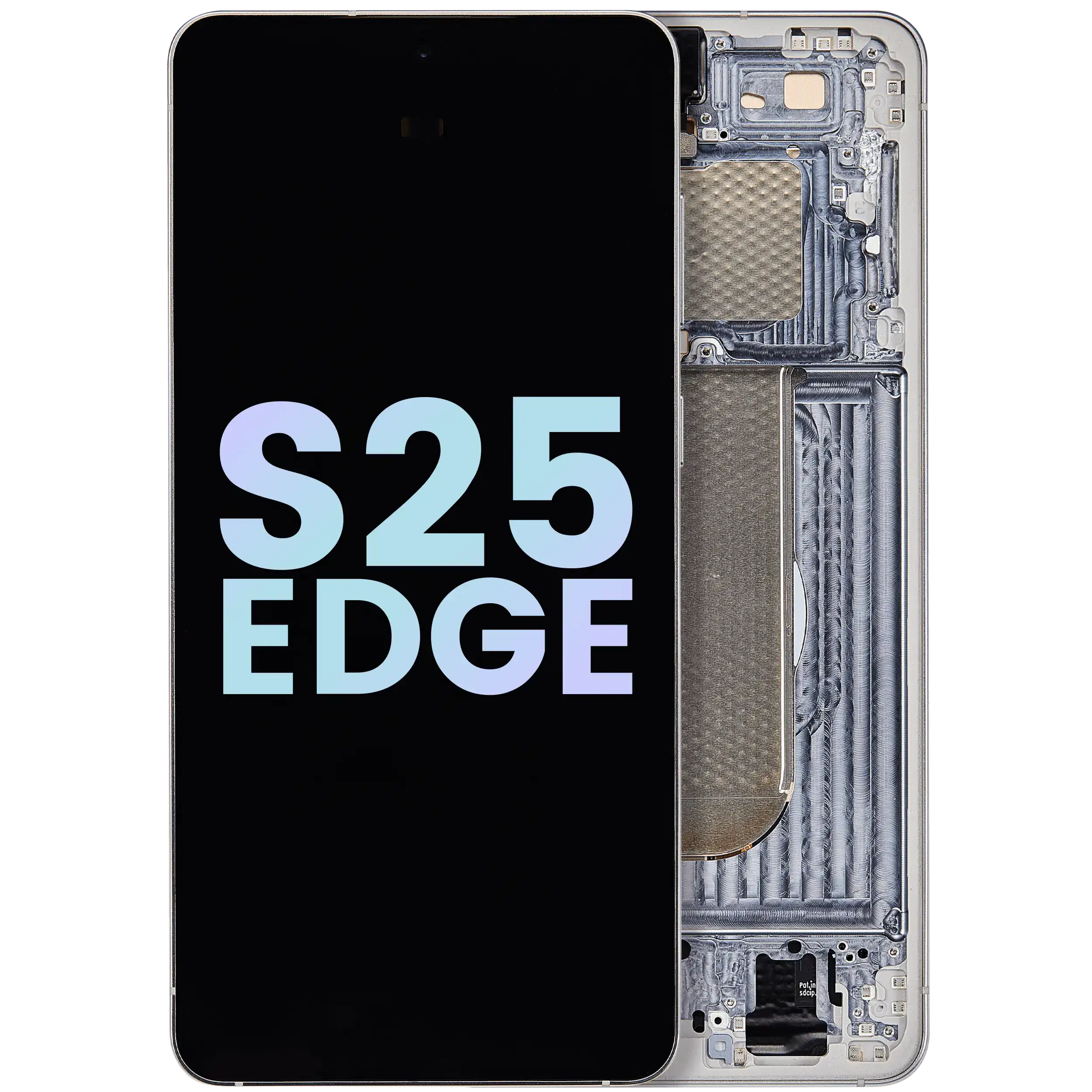 OLED-Display Rahmen Samsung S25 Edge Service Pack Titan-Silber