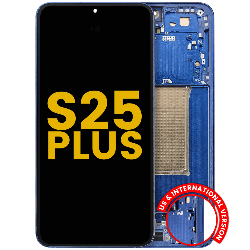 OLED Display with Frame for Samsung Galaxy S25 Plus 5G (US & International Version) (Refurbished) (Navy)
