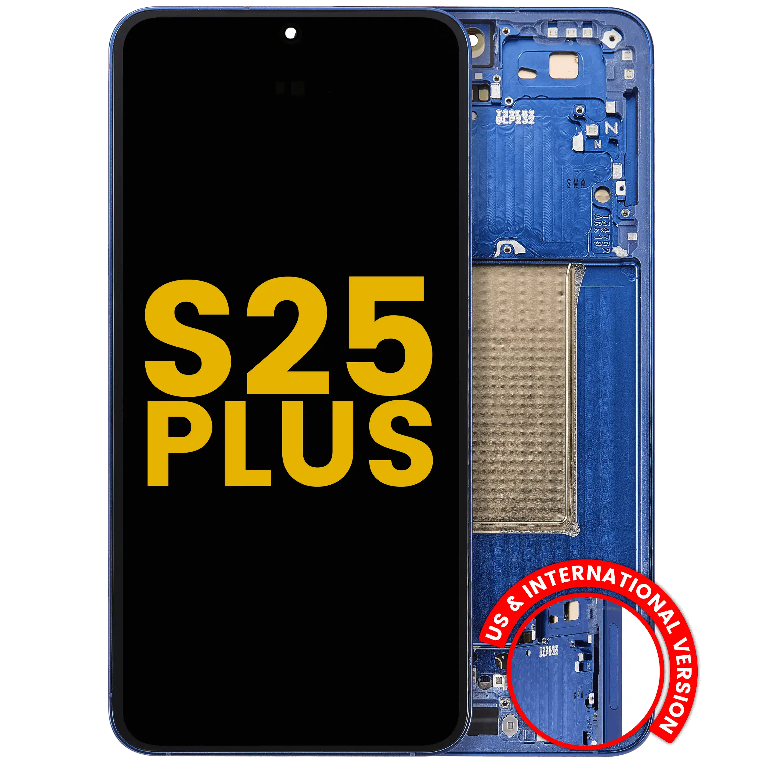 OLED Display with Frame for Samsung Galaxy S25 Plus 5G (US & International Version) (Refurbished) (Navy)