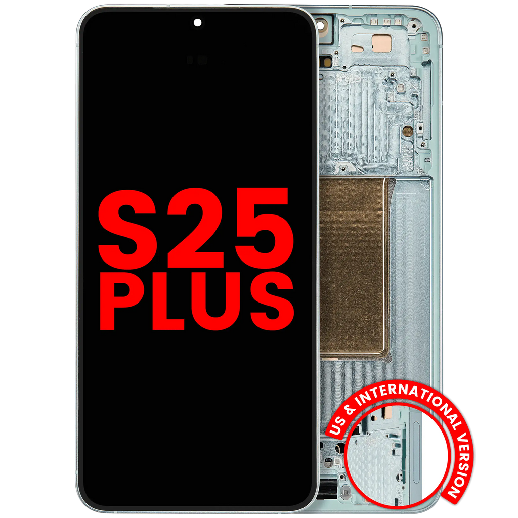 Samsung Galaxy S25 Plus OLED-Display mit Rahmen, Mint Aftermarket+