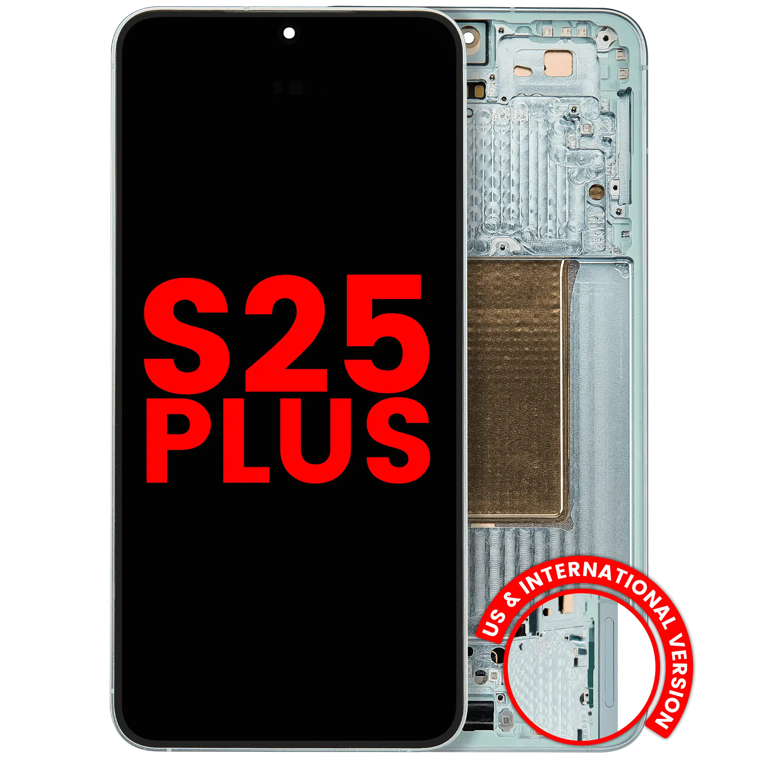 Samsung Galaxy S25 Plus OLED-Display mit Rahmen, Mint Aftermarket+