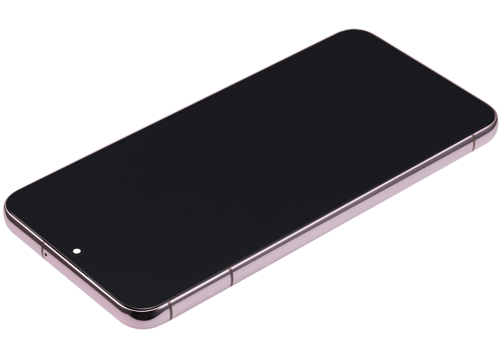 OLED-Display mit Rahmen für Samsung Galaxy S22 Plus 5G (Blemish: Qualität A) (Pink Gold)