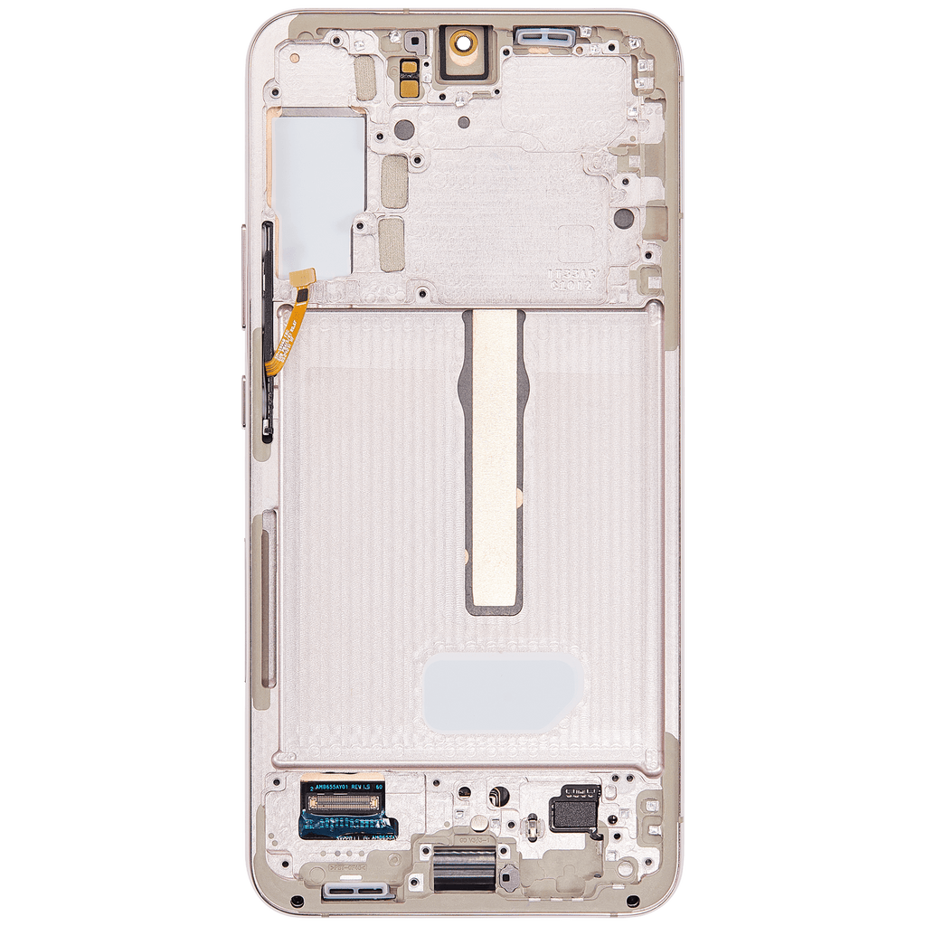 OLED-Display mit Rahmen für Samsung Galaxy S22 Plus 5G (Blemish: Qualität A) (Pink Gold)