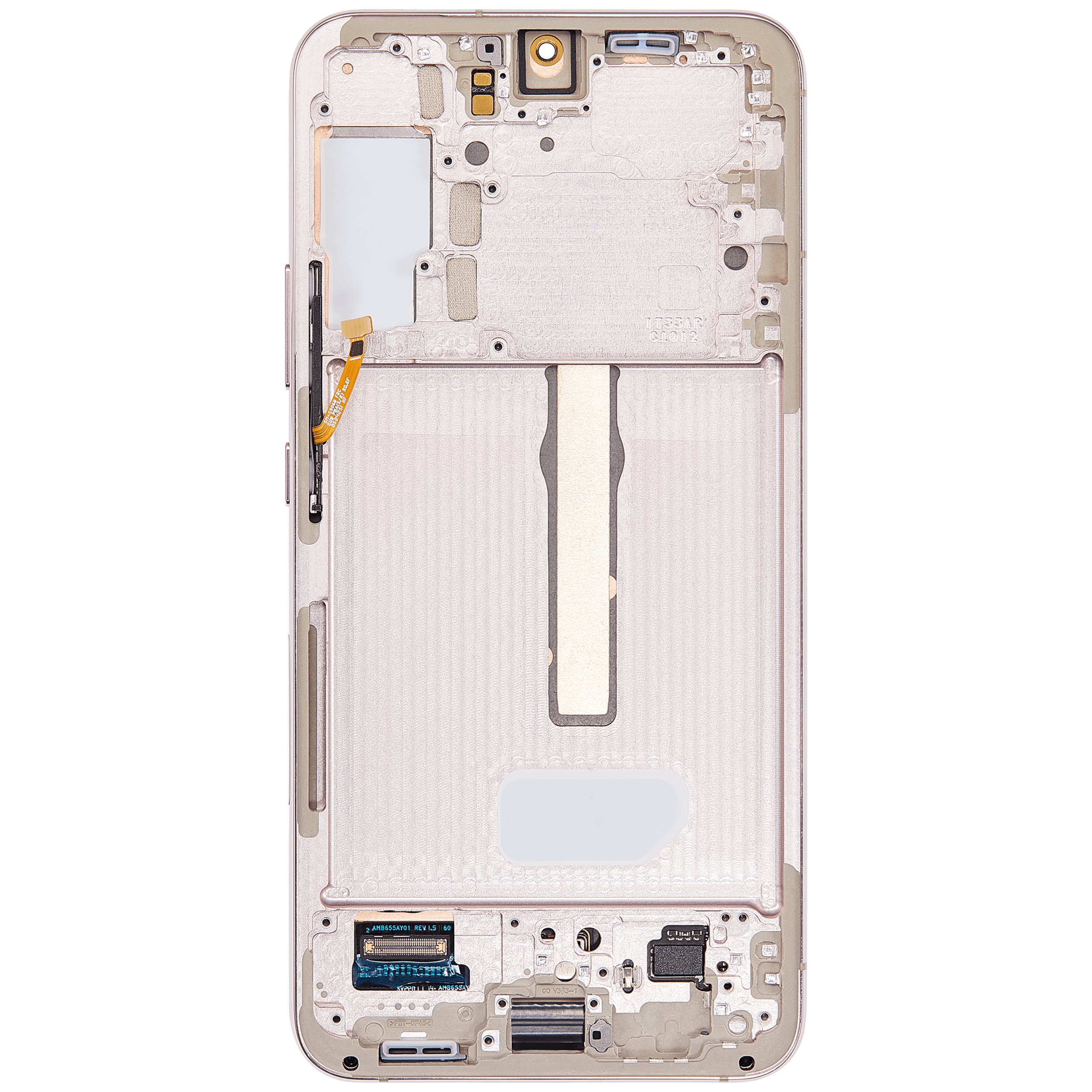 OLED-Display mit Rahmen für Samsung Galaxy S22 Plus 5G (Blemish: Qualität A) (Pink Gold)
