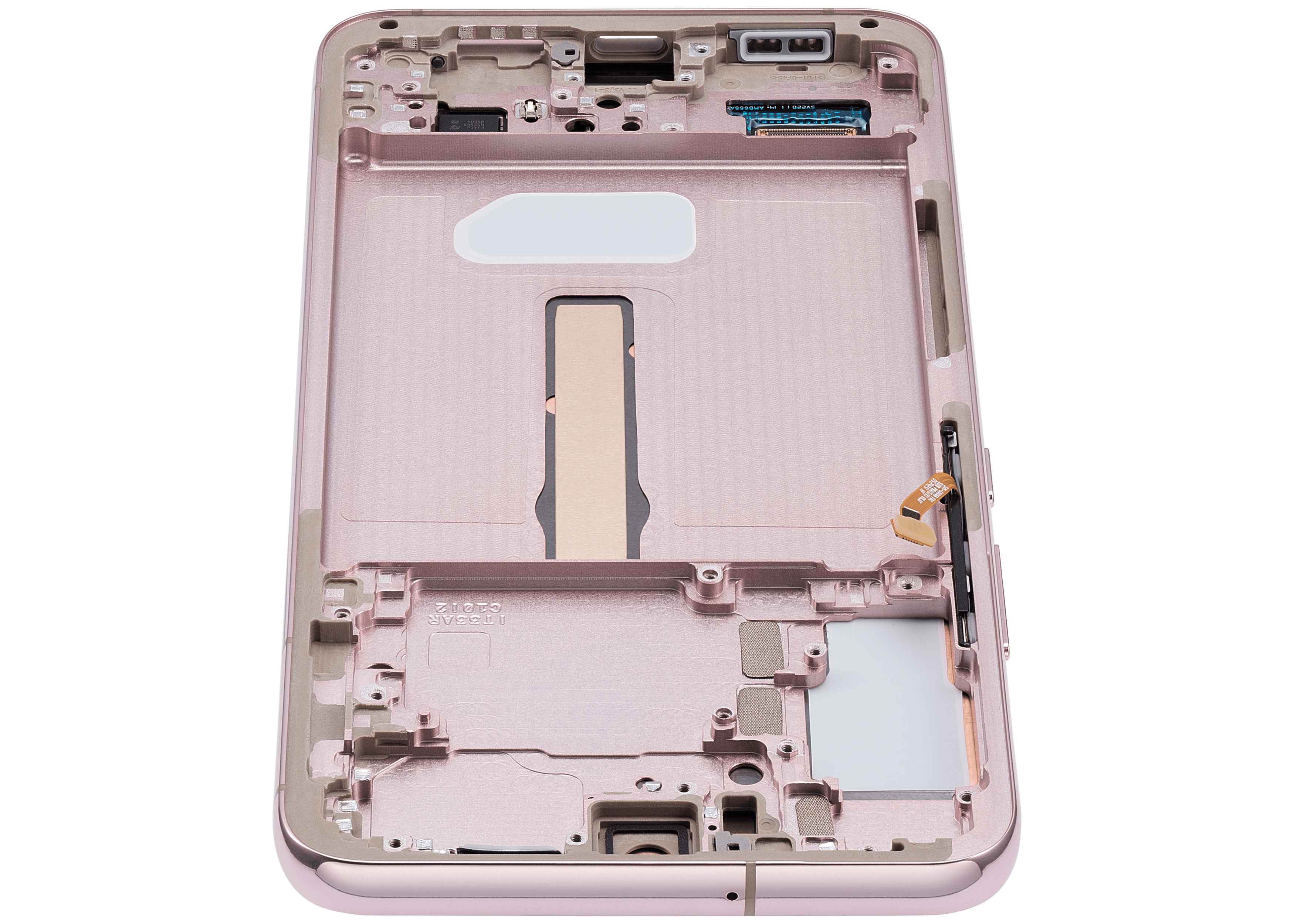 OLED-Display mit Rahmen für Samsung Galaxy S22 Plus 5G (Blemish: Qualität A) (Pink Gold)