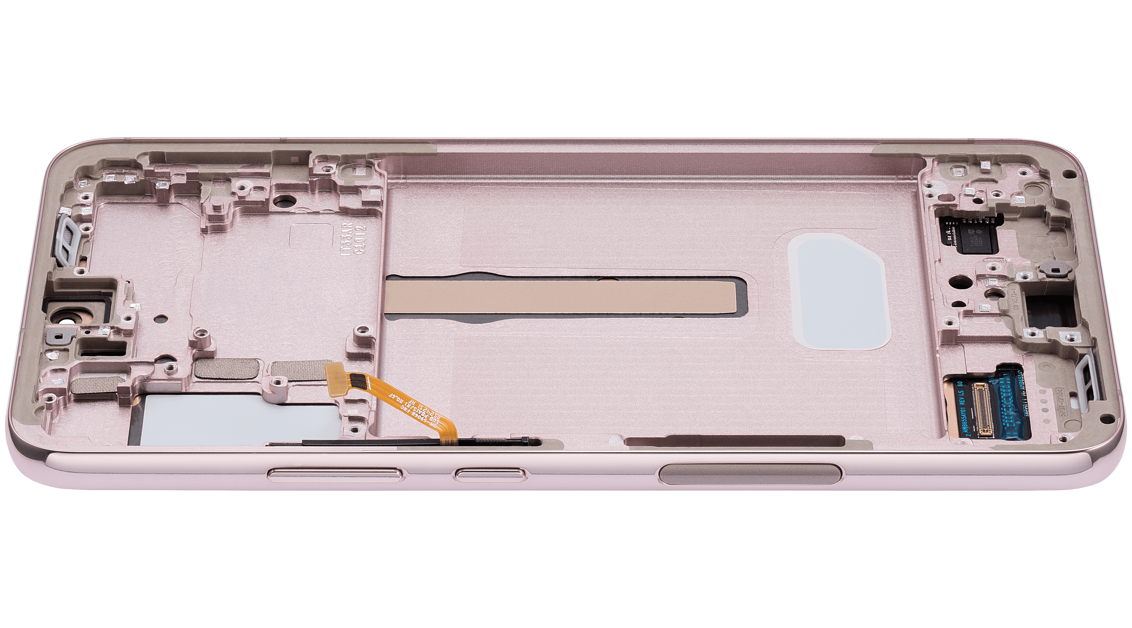 OLED-Display mit Rahmen für Samsung Galaxy S22 Plus 5G (Blemish: Qualität A) (Pink Gold)