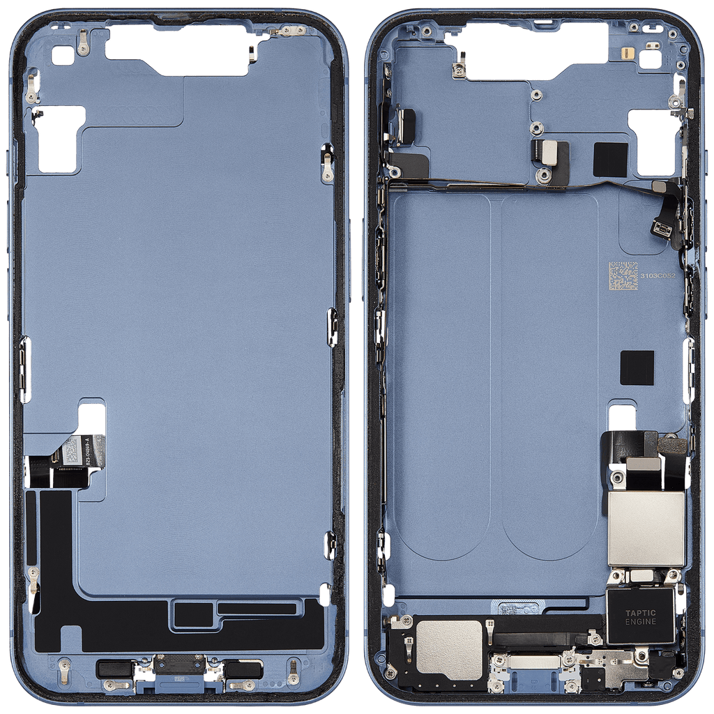 Original Apple-Ausbau C gebraucht – iPhone 14 US Version Rahmen Blau