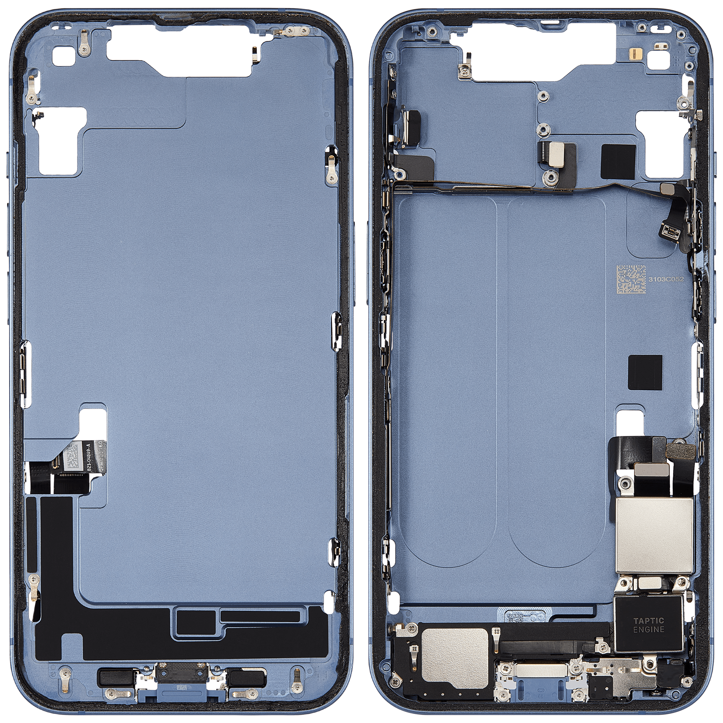 Original Apple-Ausbau C gebraucht – iPhone 14 US Version Rahmen Blau