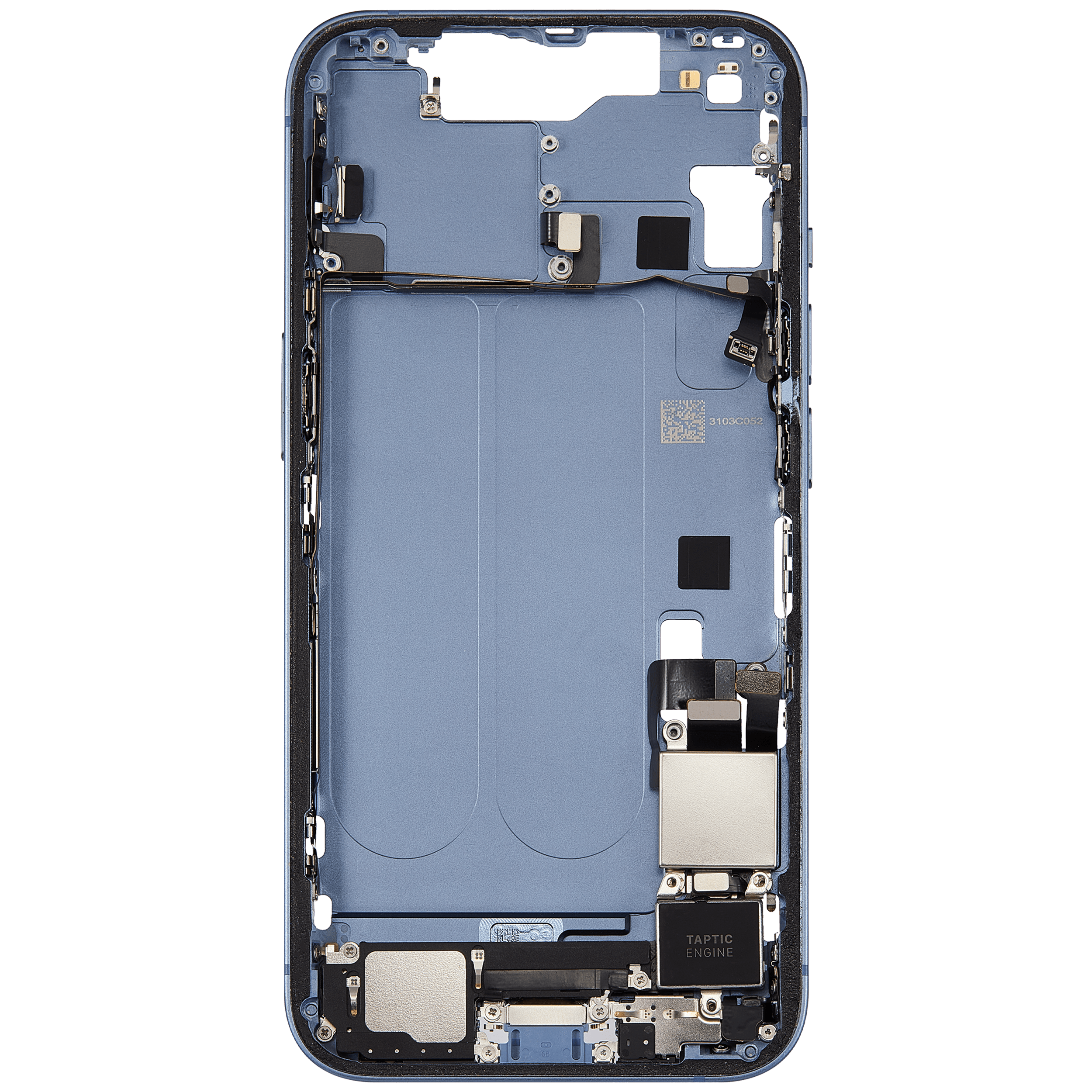Original Apple-Ausbau C gebraucht – iPhone 14 US Version Rahmen Blau