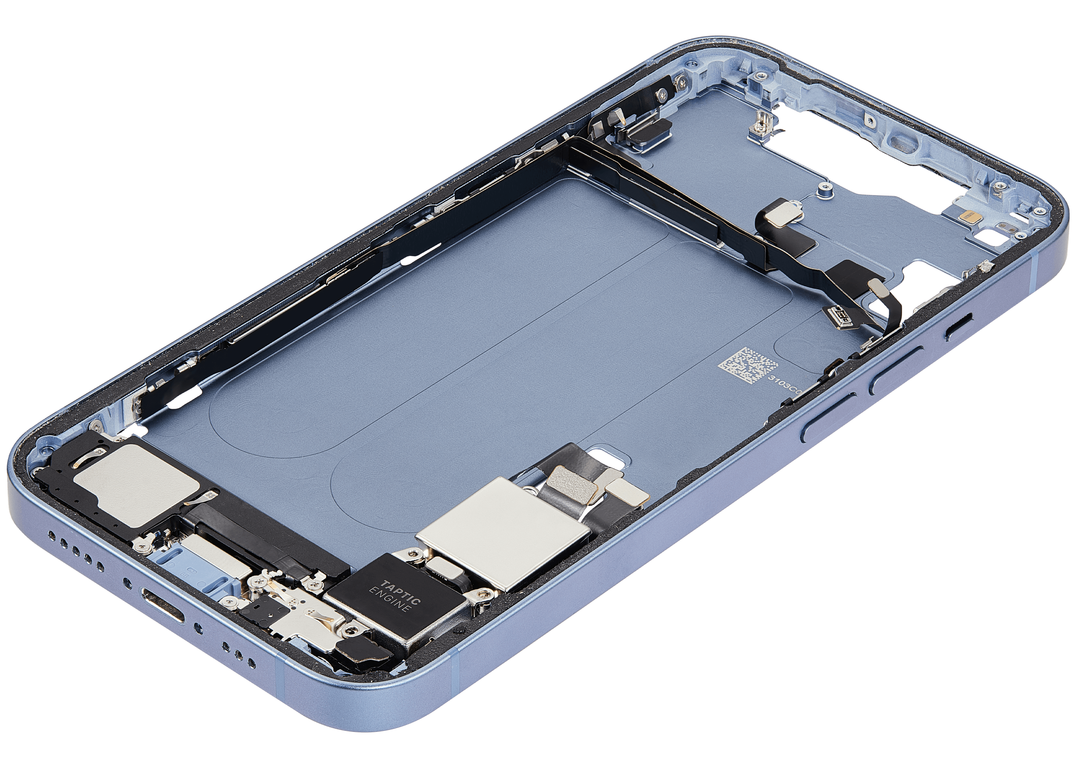 Original Apple-Ausbau C gebraucht – iPhone 14 US Version Rahmen Blau