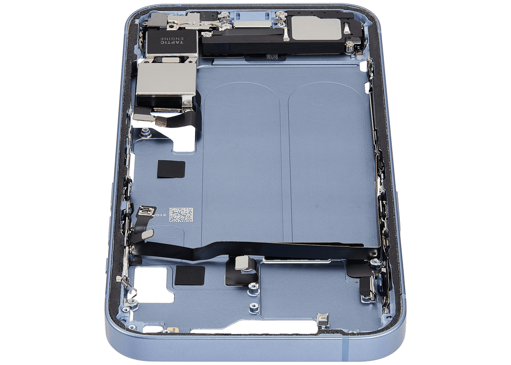 Original Apple-Ausbau C gebraucht – iPhone 14 US Version Rahmen Blau