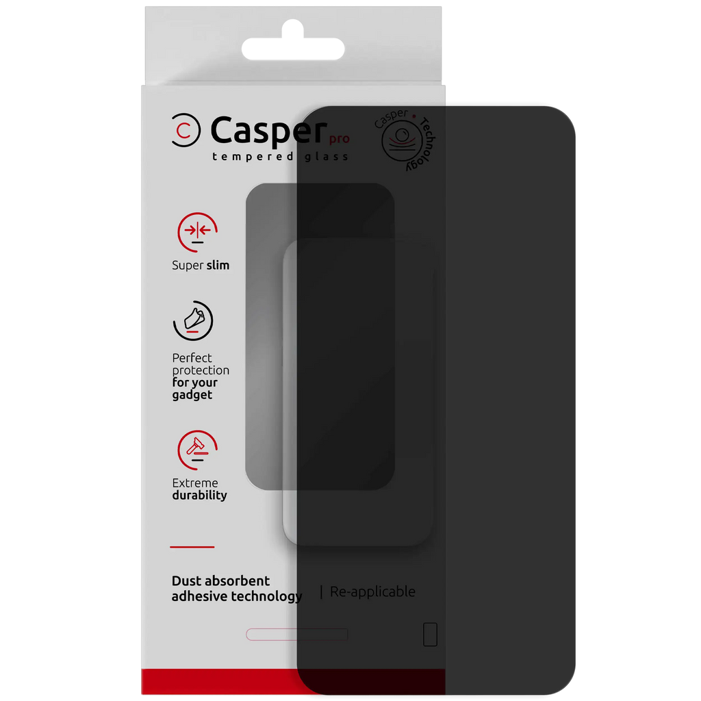 Casper Pro Temperglas für Samsung Galaxy S25 Plus 5G (Retail Pack) (Privacy)