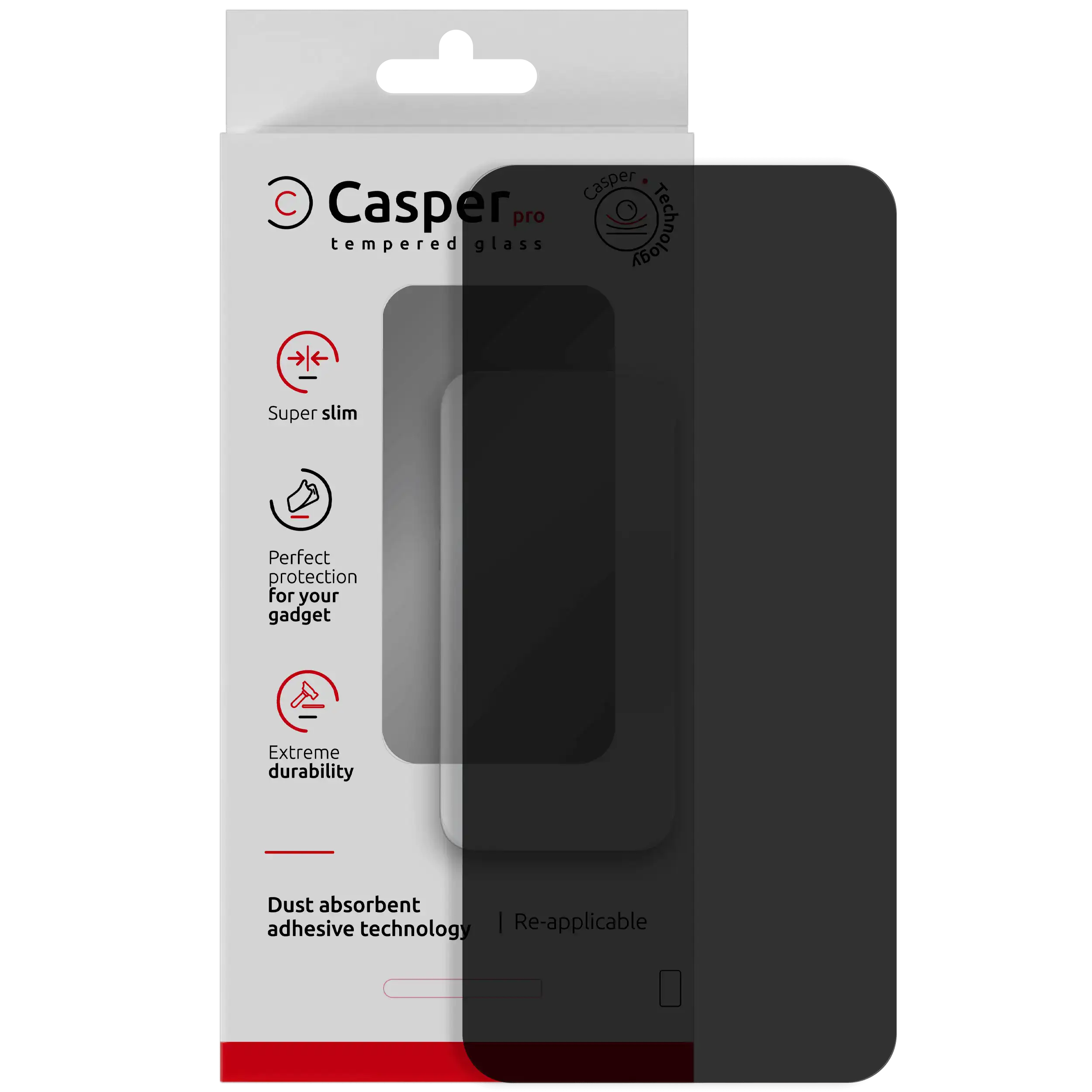 Casper Pro Temperglas für Samsung Galaxy S25 Plus 5G (Retail Pack) (Privacy)