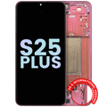 OLED Display with Frame for Samsung Galaxy S25 Plus 5G (US & International Version) (Service Pack) (Coral Red)