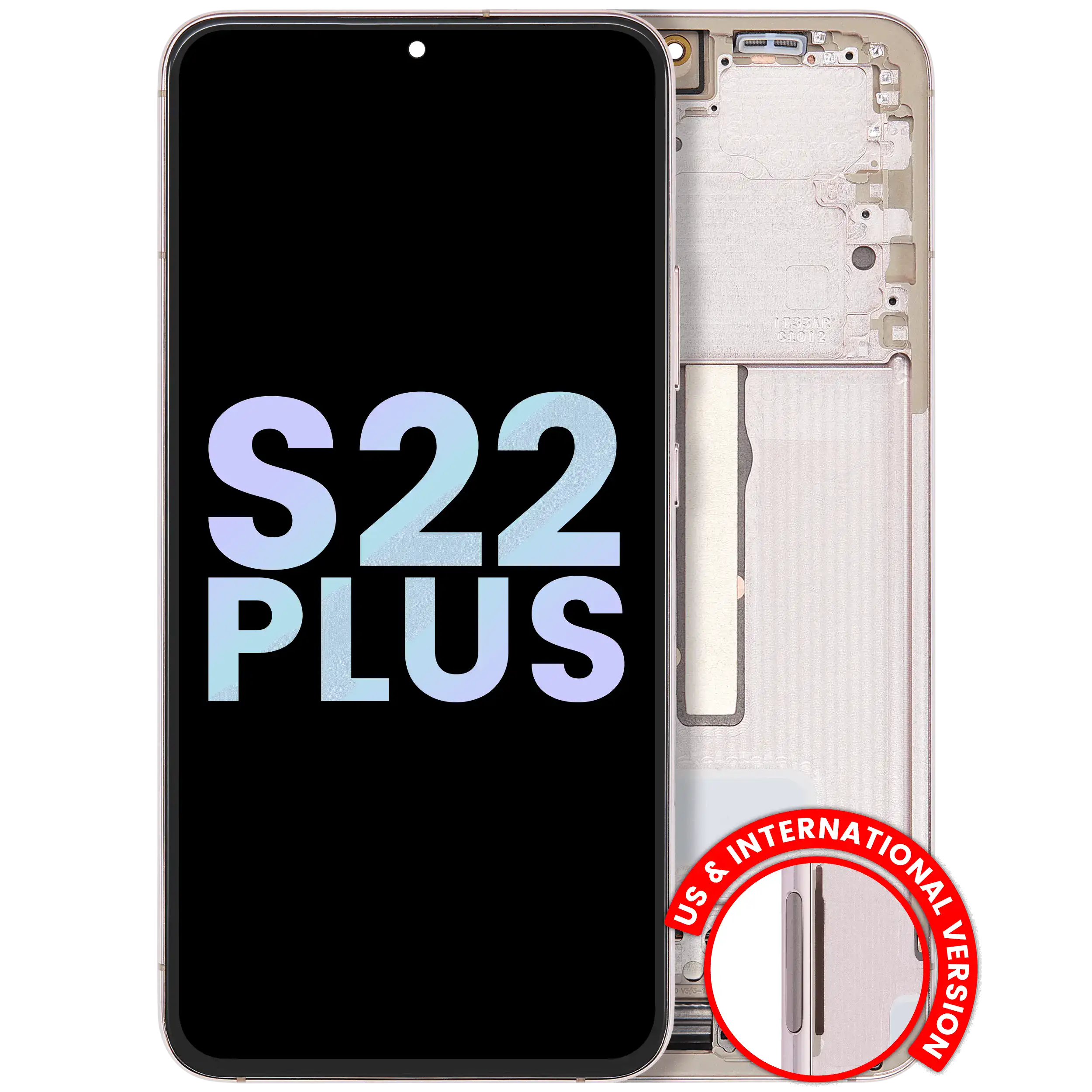 OLED-Display mit Rahmen für Samsung Galaxy S22 Plus 5G (Service Pack) (Violet)