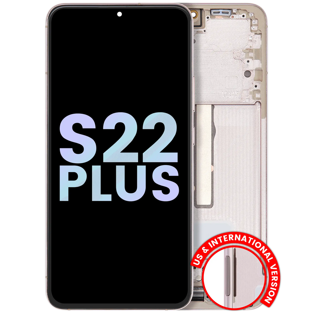 OLED-Display mit Rahmen für Samsung Galaxy S22 Plus 5G (Service Pack) (Violet)