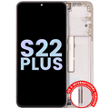OLED-Display mit Rahmen für Samsung Galaxy S22 Plus 5G (Svc Pack) (Pink Gold)