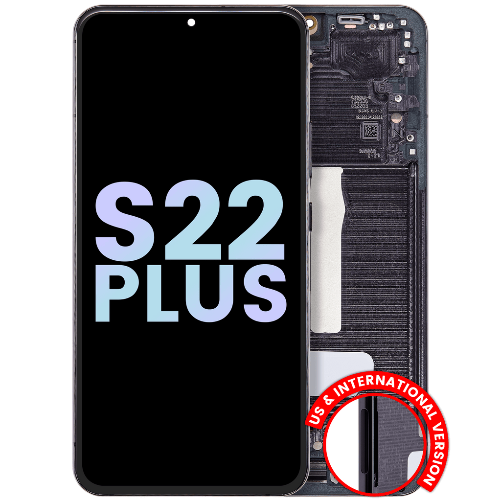 Samsung Galaxy S22 Plus OLED-Display mit Rahmen Service Pack Phantom Black