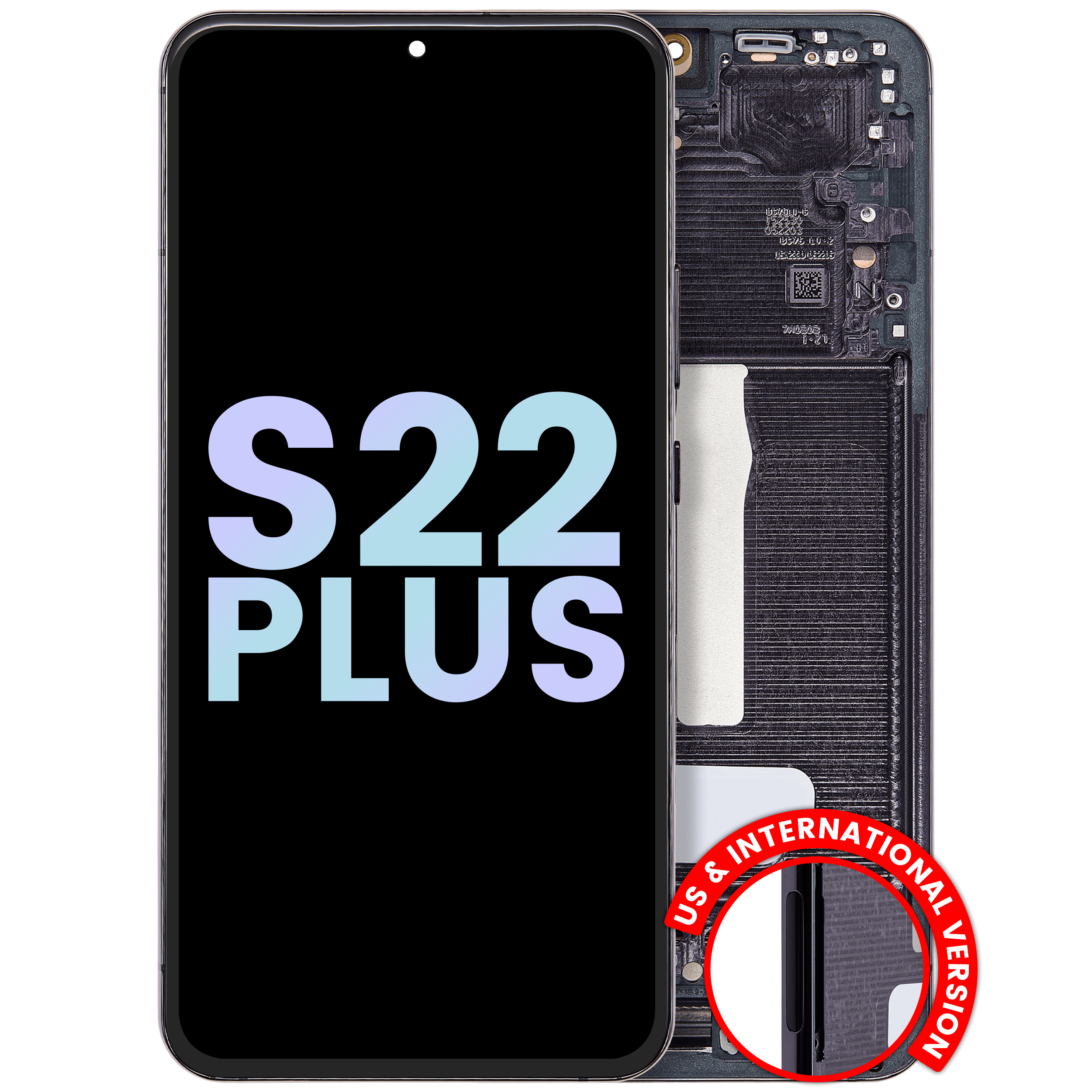 Samsung Galaxy S22 Plus OLED-Display mit Rahmen Service Pack Phantom Black