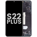 OLED-Display mit Rahmen Samsung S22 Plus Phantom Black OEM Gebraucht B/C