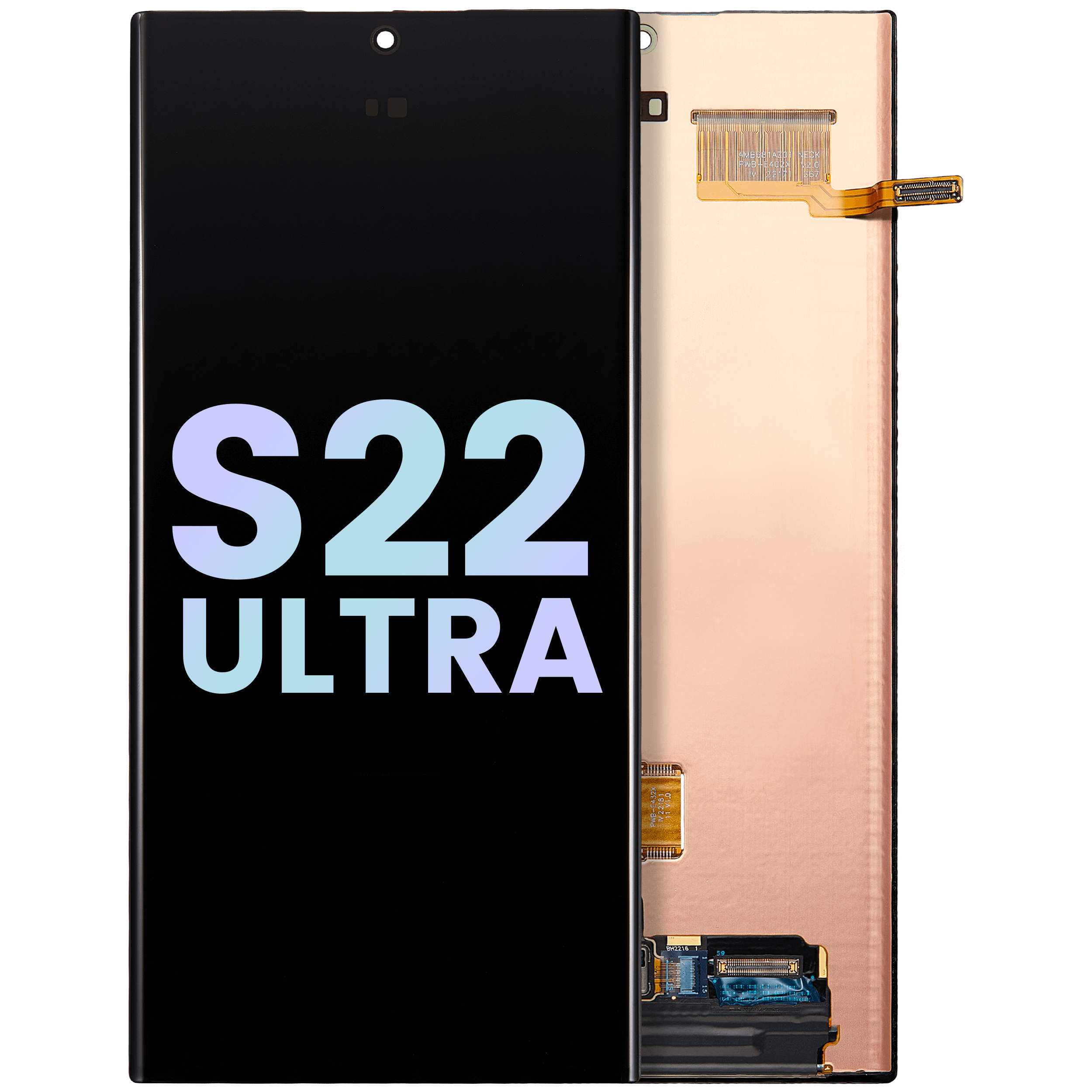Frameless OLED Display for Samsung Galaxy S22 Ultra 5G (Service Pack) (All Colors)