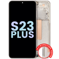 OLED-Display mit Rahmen Samsung Galaxy S23 Plus Cream Service Pack