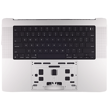 Top Case mit Akku & Tastatur Italienisch für MacBook Pro 16" A2485 OEM Silber