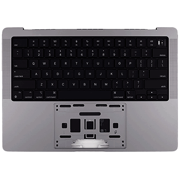 Top Case mit Akku+Tastatur MacBook Pro 14 A2992 ISO Swiss French OEM Space Black