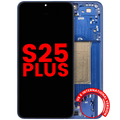 OLED-Display mit Rahmen für Samsung Galaxy S25 Plus Navy (Aftermarket Plus)