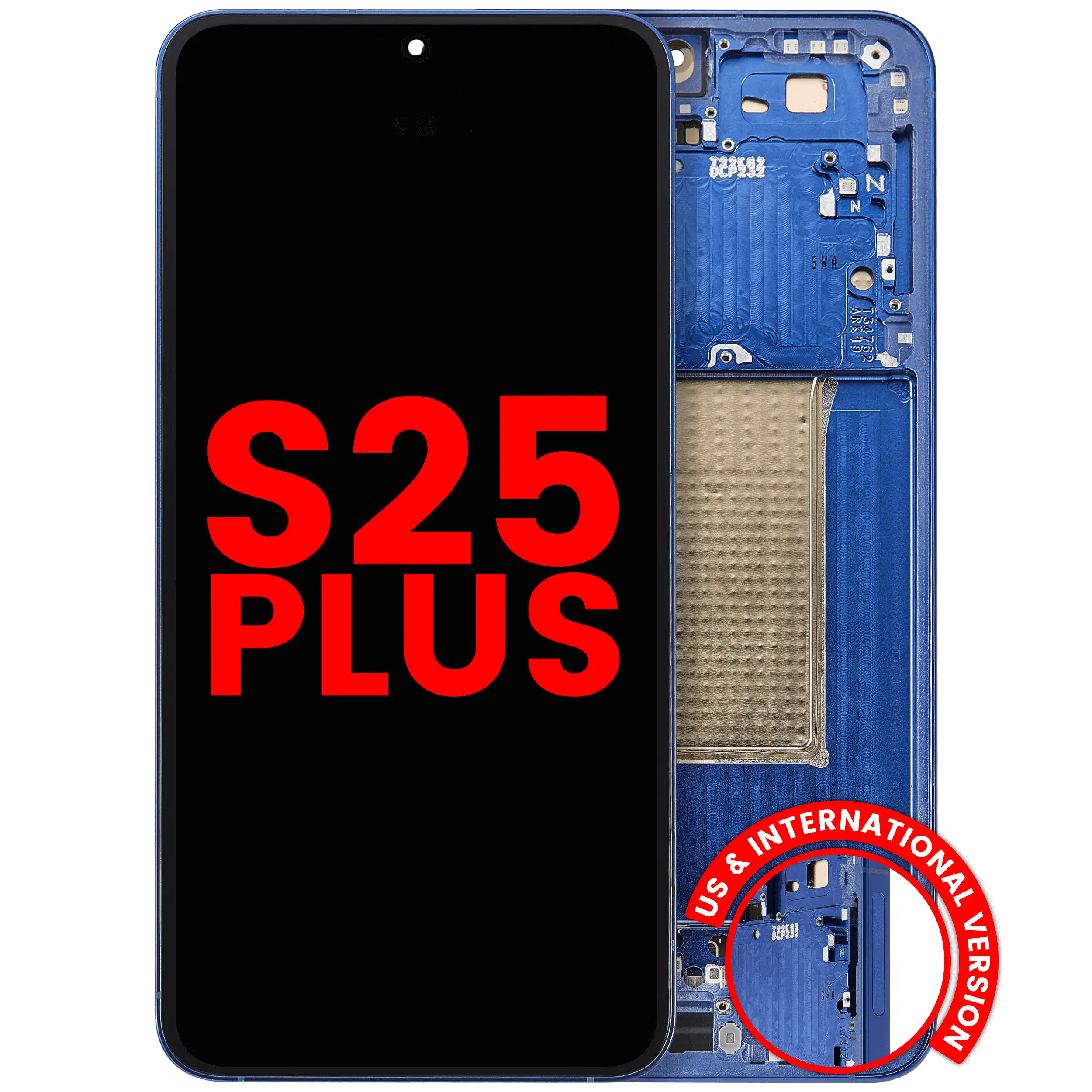 OLED Display with Frame for Samsung Galaxy S25 Plus 5G (US & International Version) (Aftermarket Plus) (Navy)
