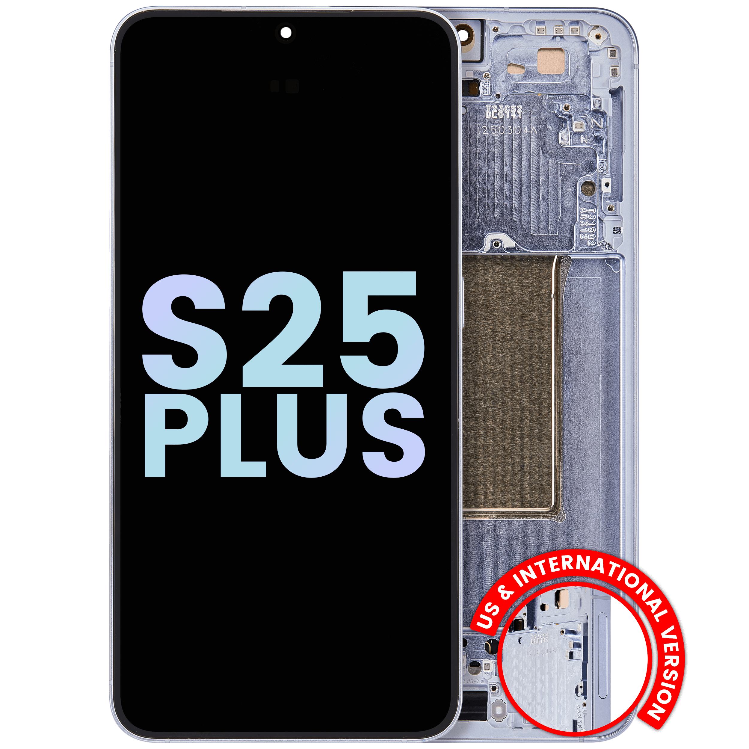 OLED Display with Frame for Samsung Galaxy S25 Plus 5G (US & International Version) (Service Pack) (Icy Blue)
