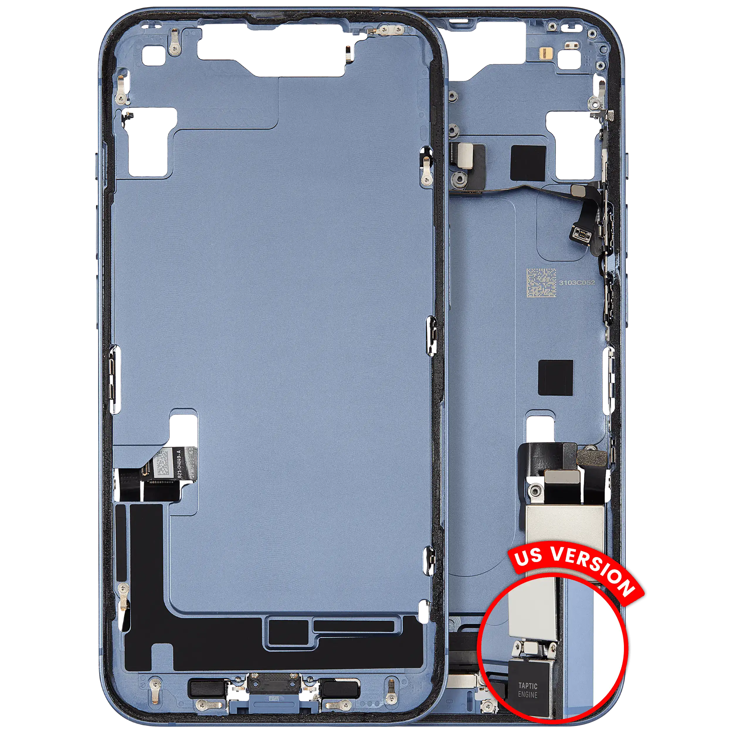 Original Apple-Ausbau B gebraucht – iPhone 14 US Version Rahmen Blau