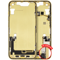 Midframe/Rahmen m. Ladebuchse-Flex iPhone 14 US OEM C Gelb