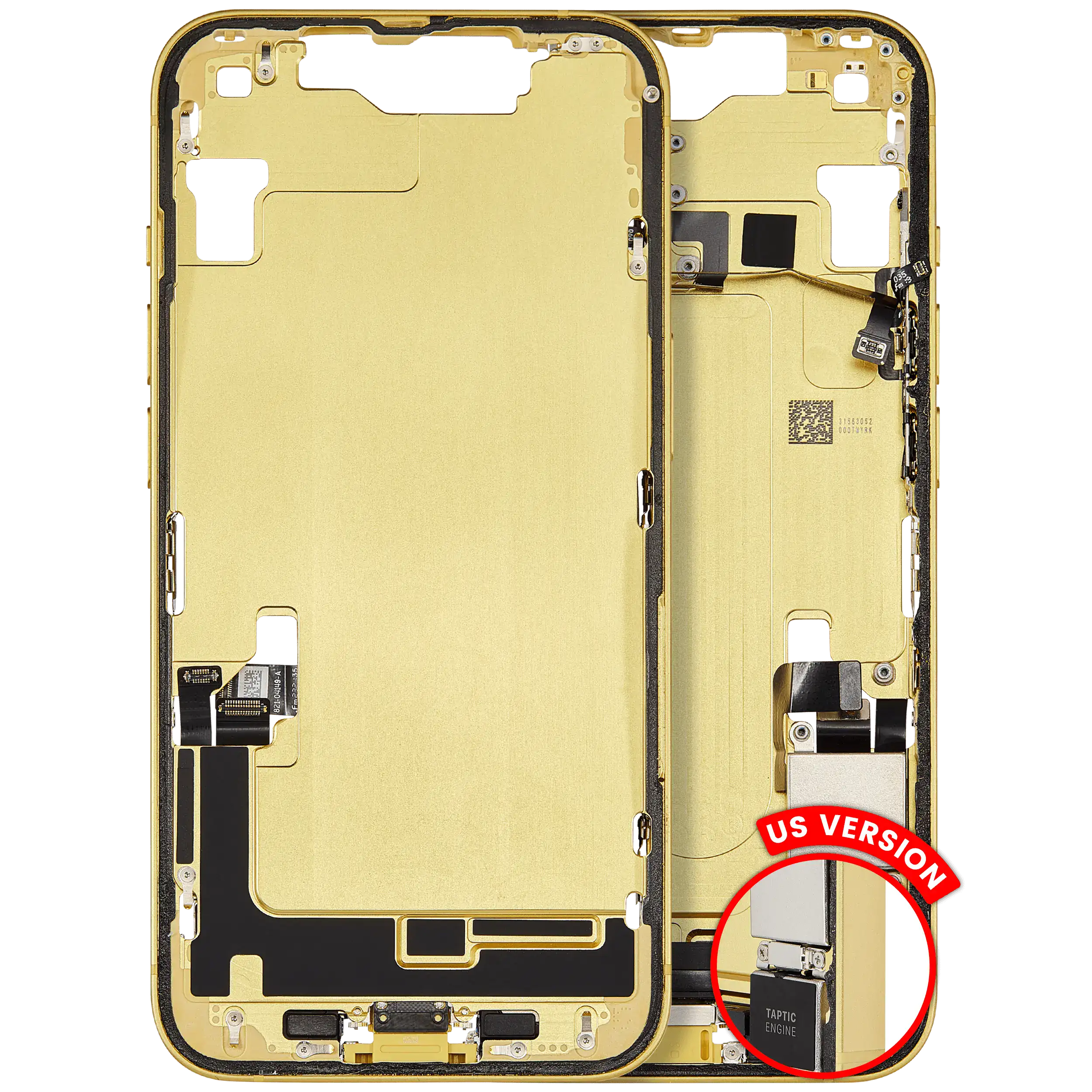 Original Apple-Ausbau C gebraucht – iPhone 14 US Version Rahmen Gelb