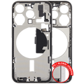 Midframe/Rahmen m. Ladebuchse-Flex & Kleinteilen iPhone 15 Pro (Weiß) OEM B