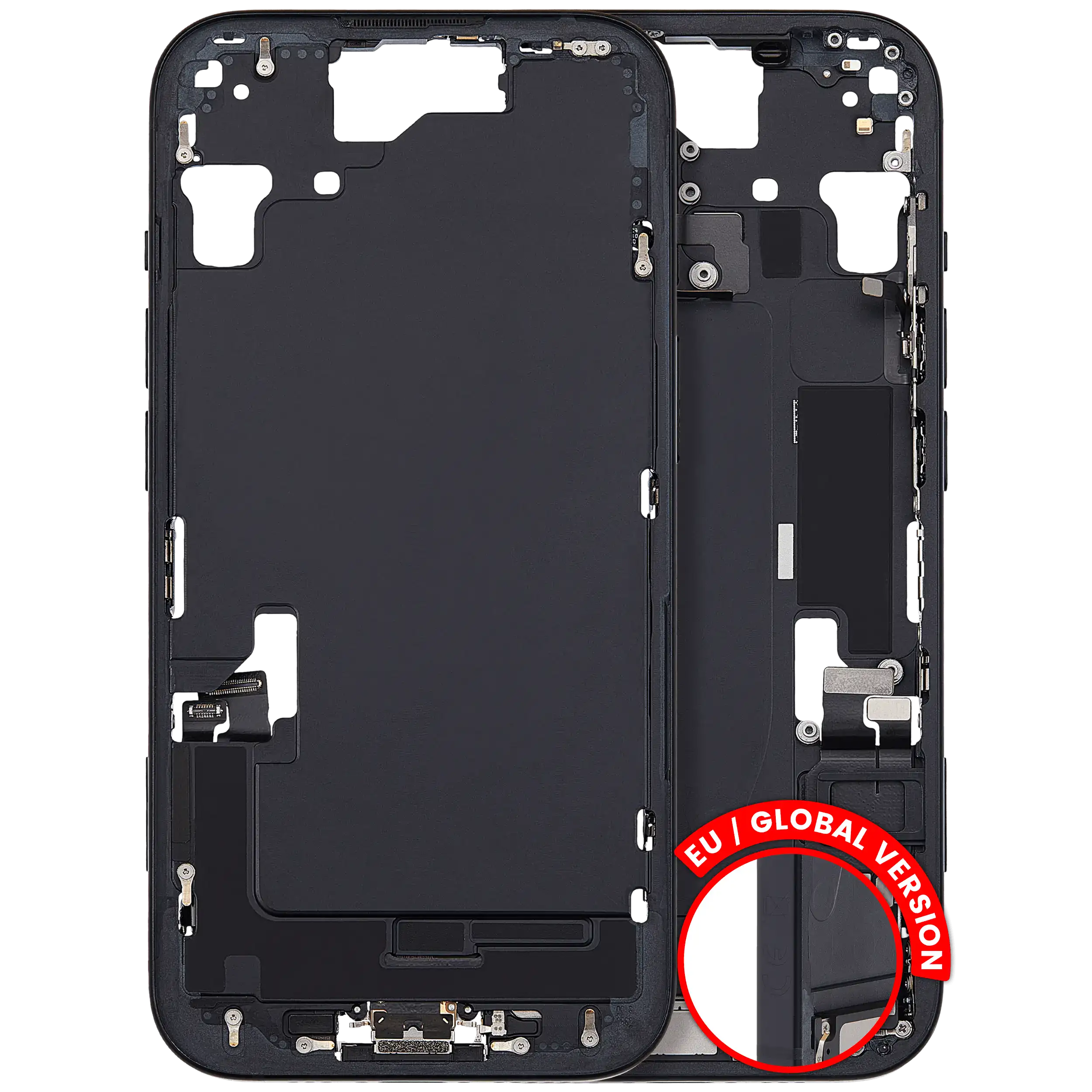 Original Apple-Ausbau C gebraucht – iPhone 15 EU / Global Version Rahmen Schwarz