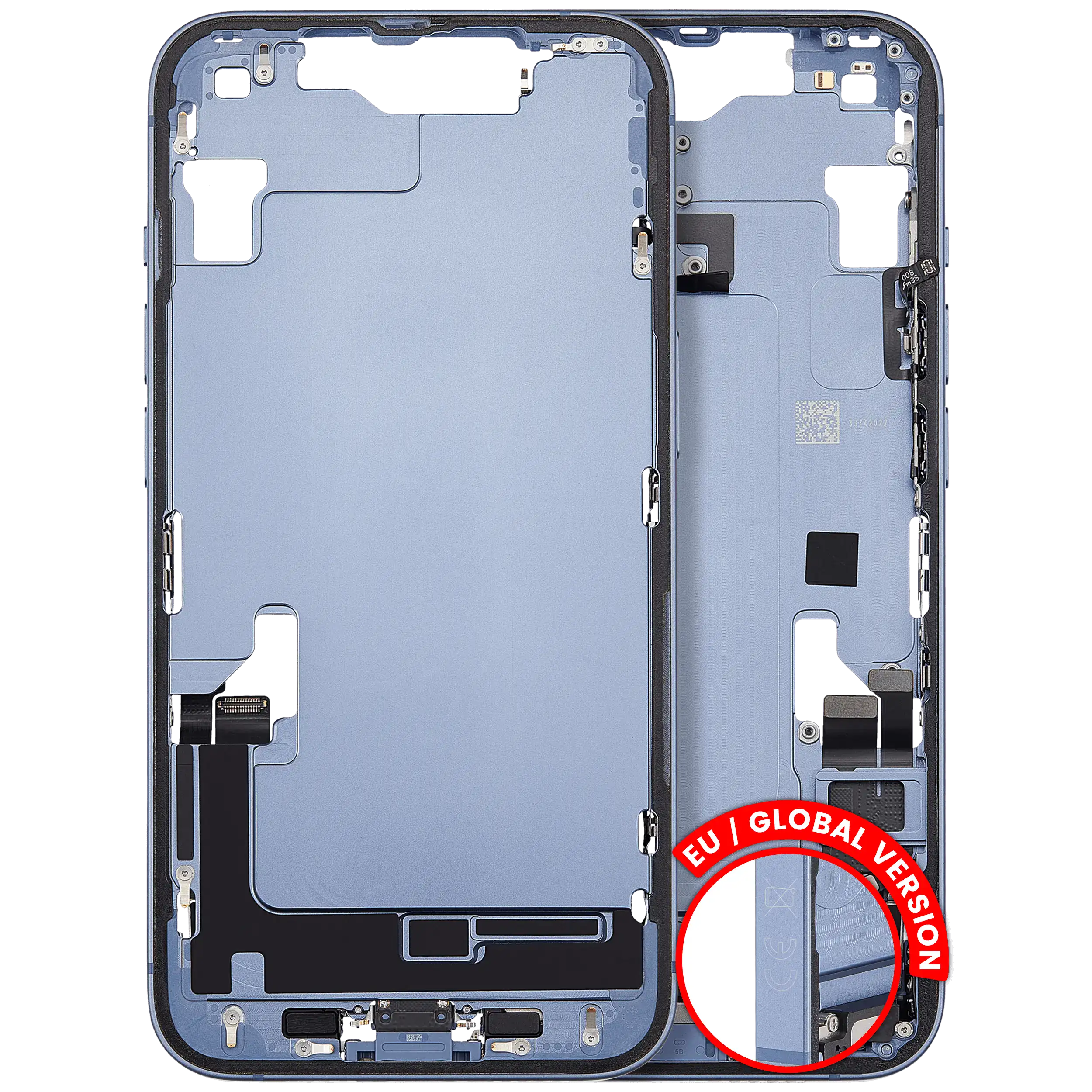 Original Apple-Ausbau C gebraucht – iPhone 14 EU / Global Version Rahmen Blau