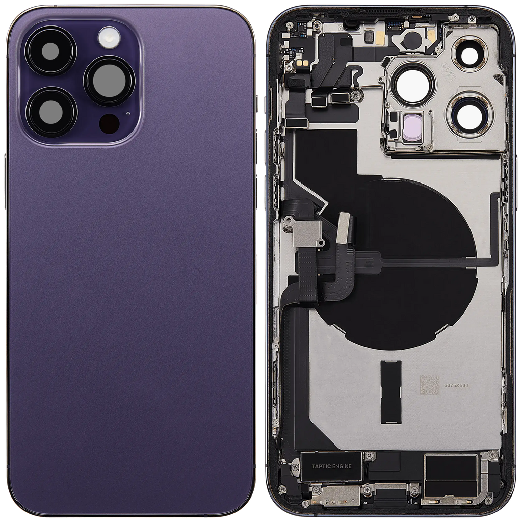Original Apple-Ausbau A gebraucht – iPhone 14 Pro Backcover/Rahmen Deep Violett