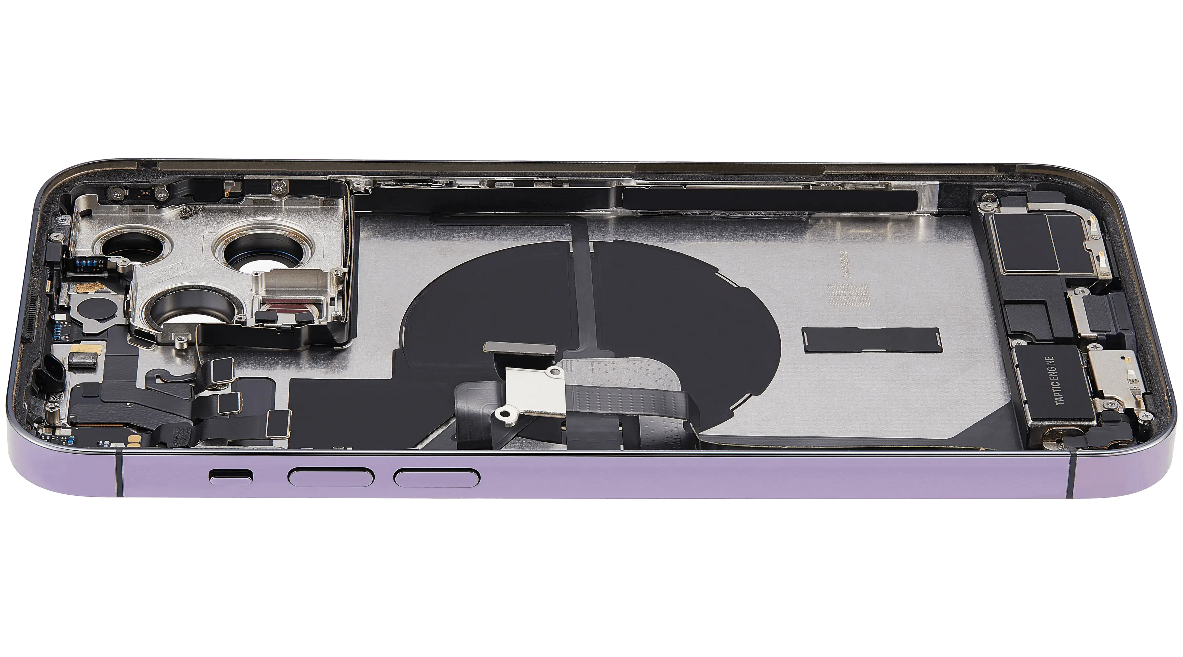 Original Apple-Ausbau A gebraucht – iPhone 14 Pro Backcover/Rahmen Deep Violett