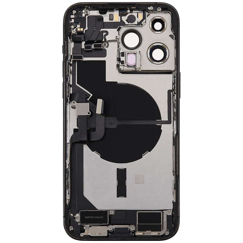 Original Apple-Ausbau A gebraucht – iPhone 14 Pro Backcover/Rahmen Space Schwarz
