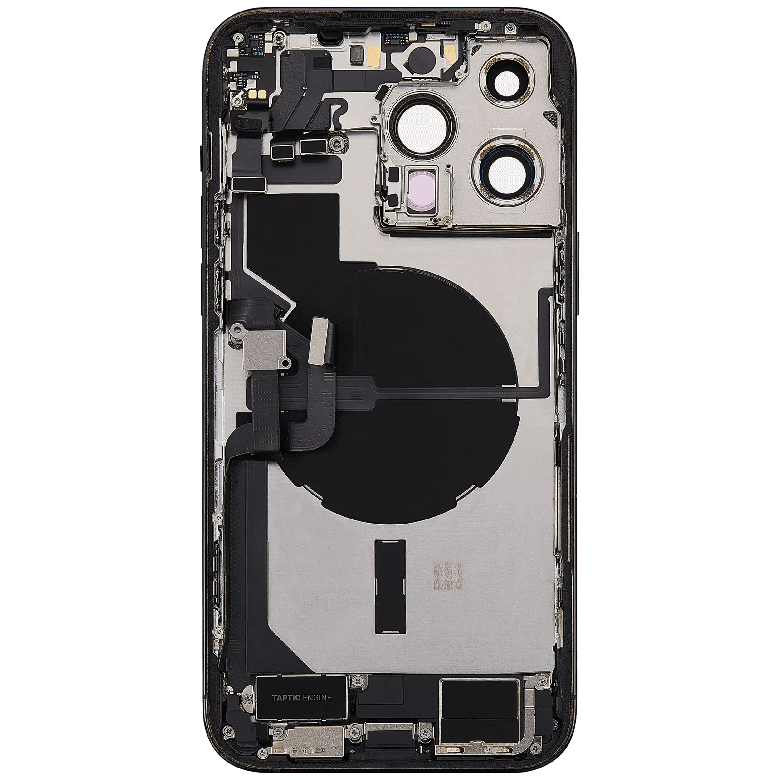 Original Apple-Ausbau A gebraucht – iPhone 14 Pro Backcover/Rahmen Space Schwarz