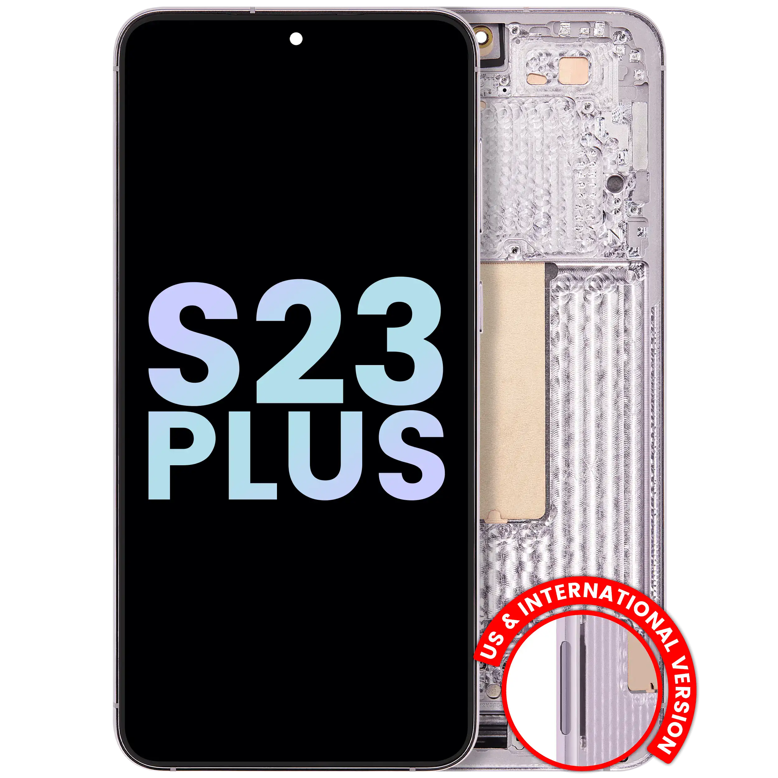OLED Display with Frame for Samsung Galaxy S23 Plus 5G (US & International) (Service Pack) (Lavender)
