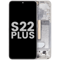 OLED Display with Frame for Samsung Galaxy S22 Plus 5G (Used OEM Pull, Quality B/C) (White)