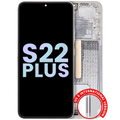 OLED-Display mit Rahmen für Samsung Galaxy S22 Plus 5G (Service Pack) (Weiß)