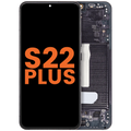 OLED-Display mit Rahmen Samsung Galaxy S22 Plus 5G (Grade D) Phantom Black
