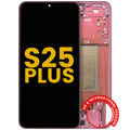 OLED Display with Frame for Samsung Galaxy S25 Plus 5G (US & International Version) (Refurbished) (Coral Red)