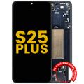 OLED-Display mit Rahmen Samsung Galaxy S25 Plus Refurbished Blau Schwarz