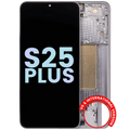 OLED Display with Frame for Samsung Galaxy S25 Plus 5G (US & International Version) (Service Pack) (Silver Shadow)