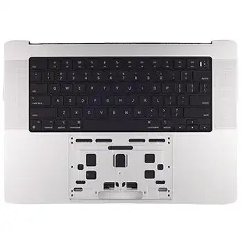 Top Case with Battery and Keyboard (ISO Norwegian Bokmål) for MacBook Pro 16" A2485 (2021) Original OEM Silver